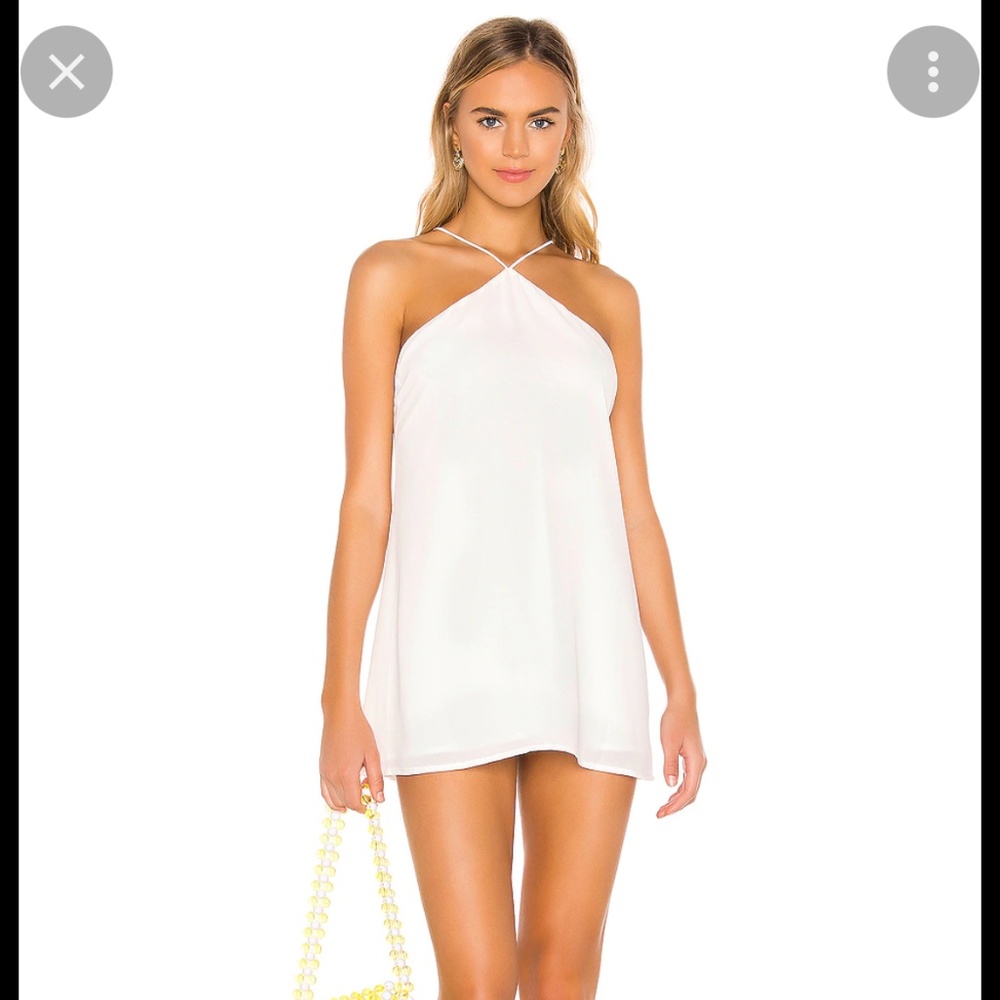 Superdown white swing dress